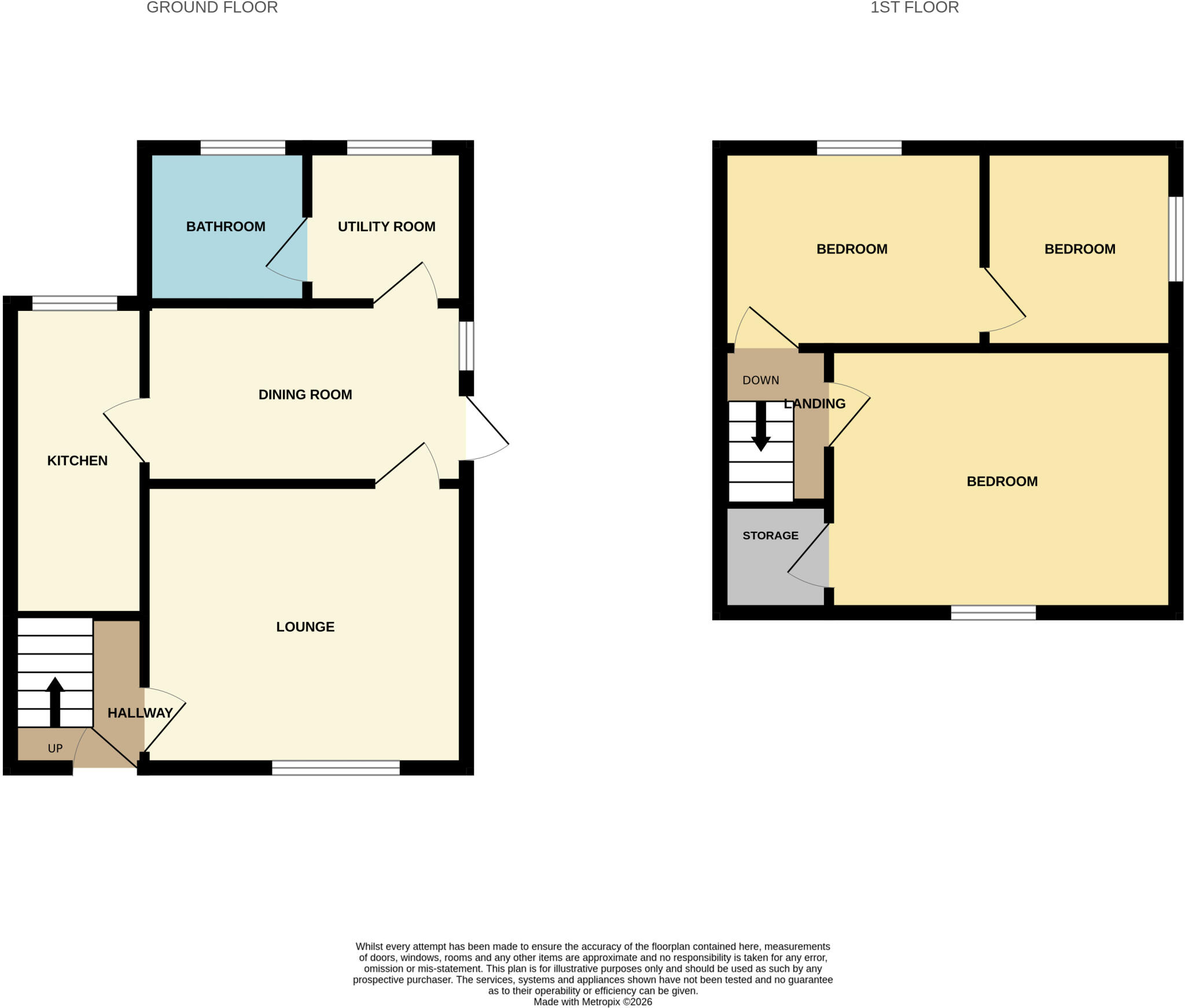 85 Stafford Street, Cannock, Staffordshire WS12 2EN floorplan