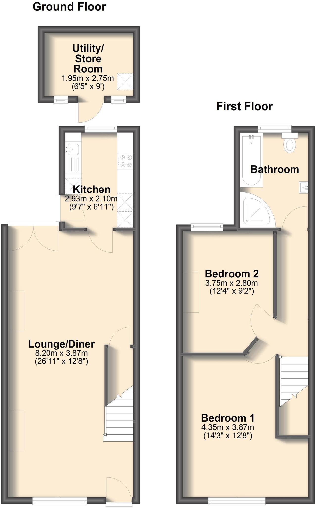 Station Road, Brimington, S43 floorplan