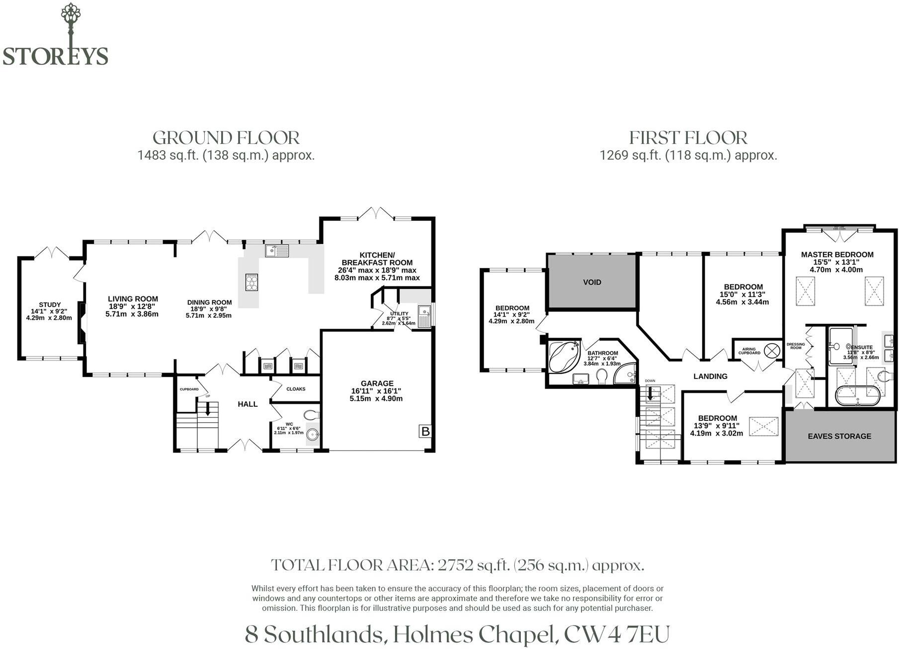 8 Southlands, Holmes Chapel, CW4 7EU floorplan