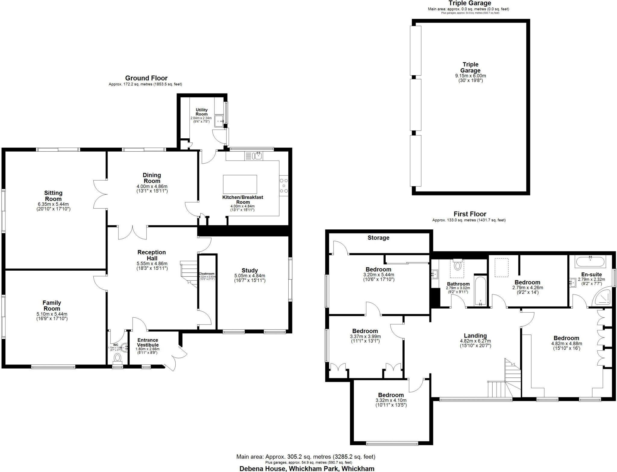 Debena House, Whickham Park, Whickham, Newcastle upon Tyne floorplan
