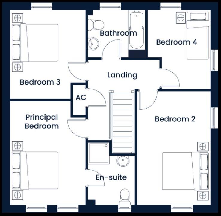 Dol Y Ddraig, Abercanaid, Merthyr Tydfil floorplan