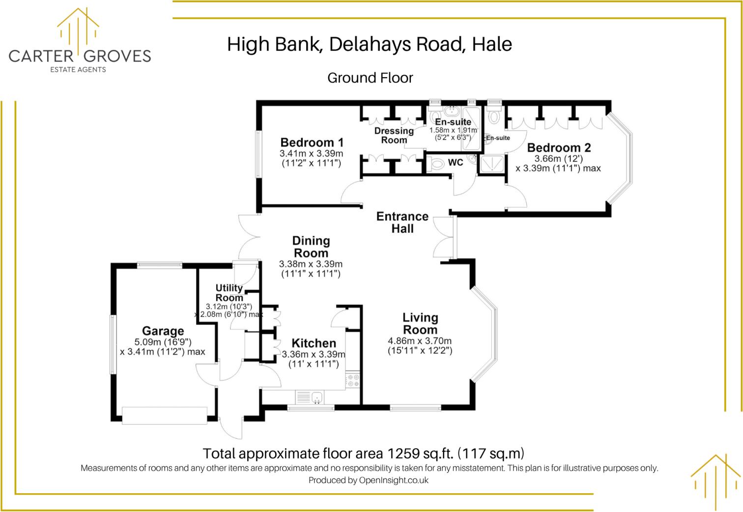 High Bank, Delahays Road, Hale, Altrincham, WA15 floorplan