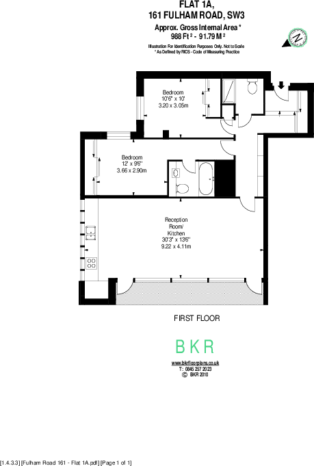 South Kensington, SW3 floorplan