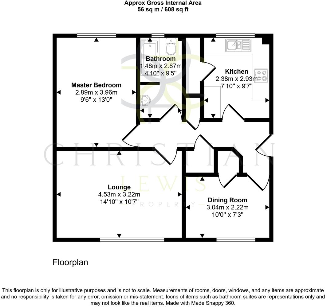 King Georges Way, Pershore floorplan