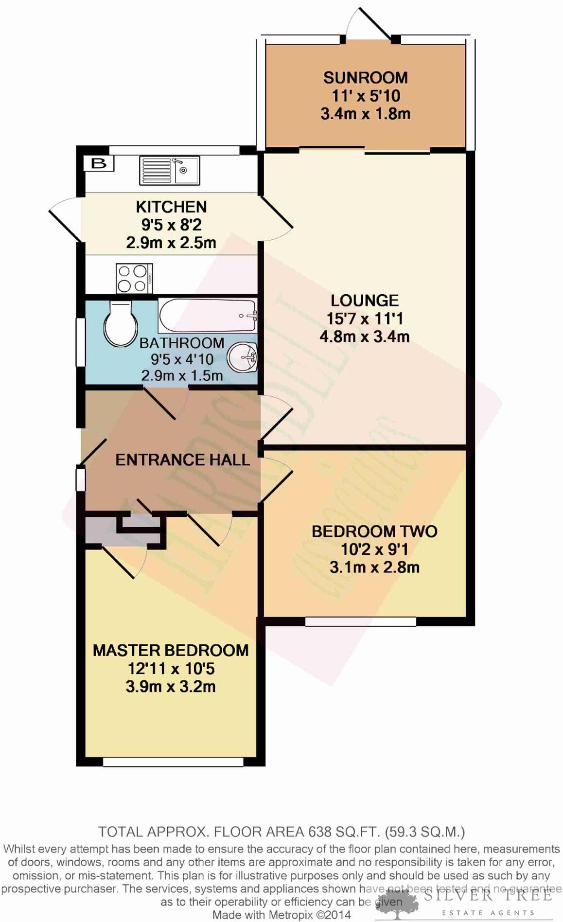 14 Napier Crescent, Seamer, floorplan