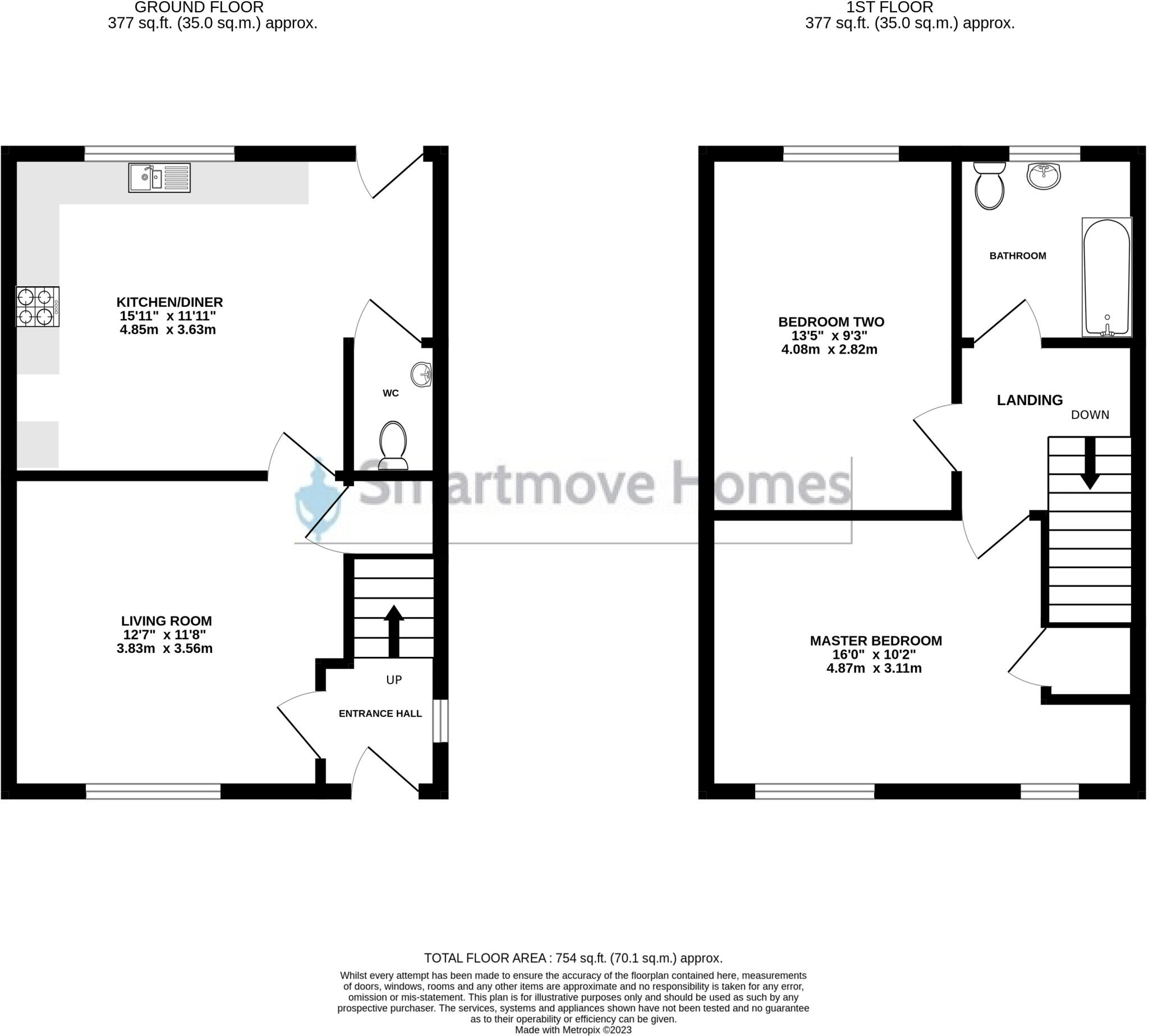 Wootton Close, Leabrooks, Alfreton floorplan