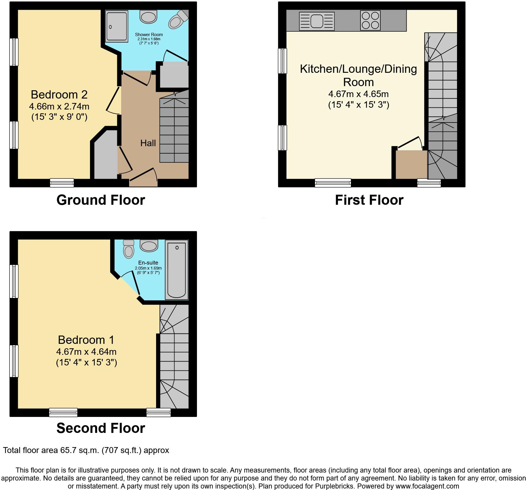 Huntingdon Street, Castleford, WF10 floorplan