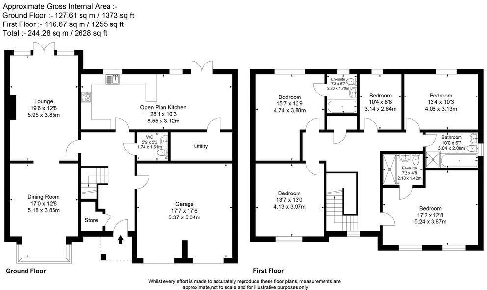 Top Park Close, Warburton, Lymm floorplan
