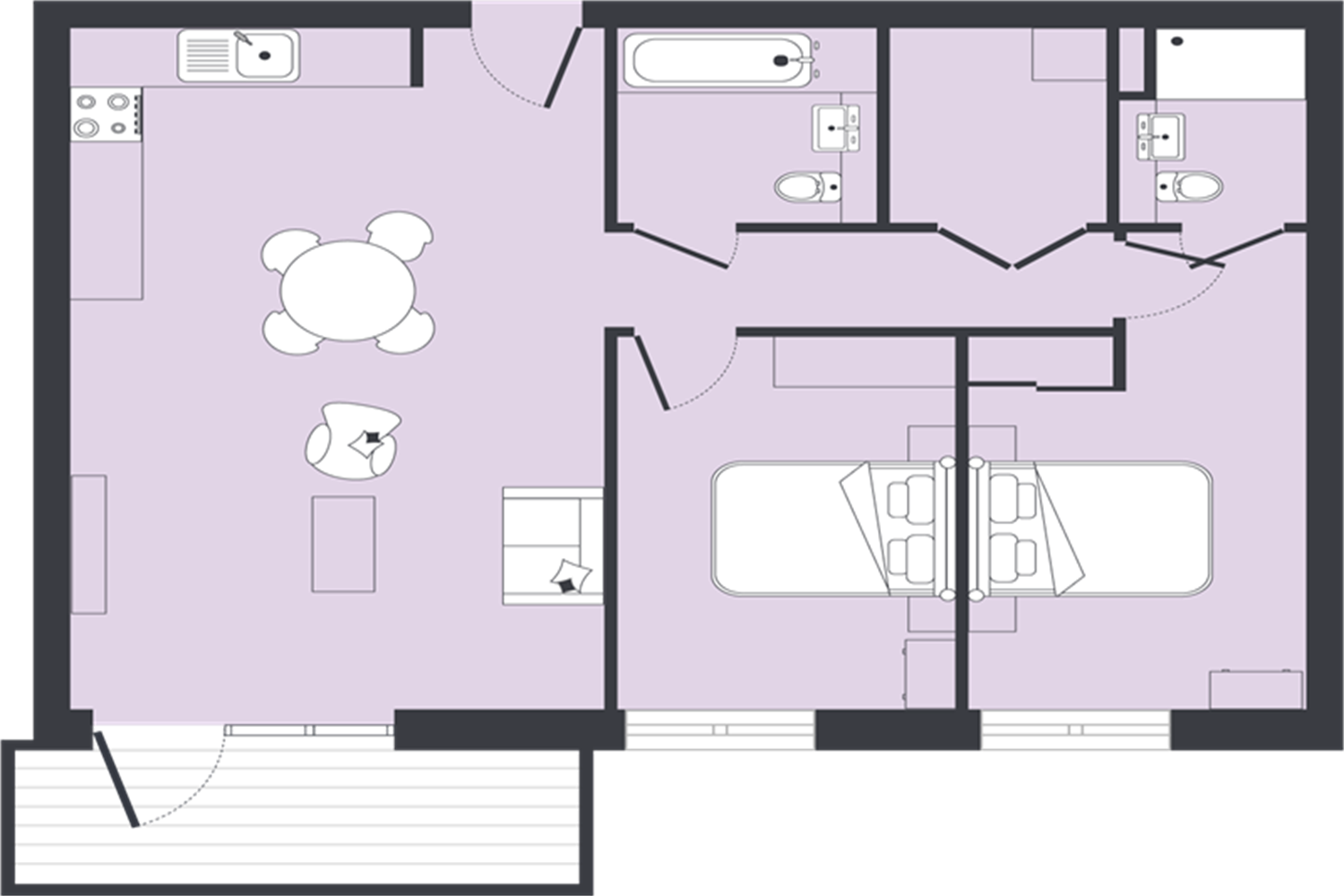 2 bed, 8th floor, Pelican House, Barking, IG11 floorplan