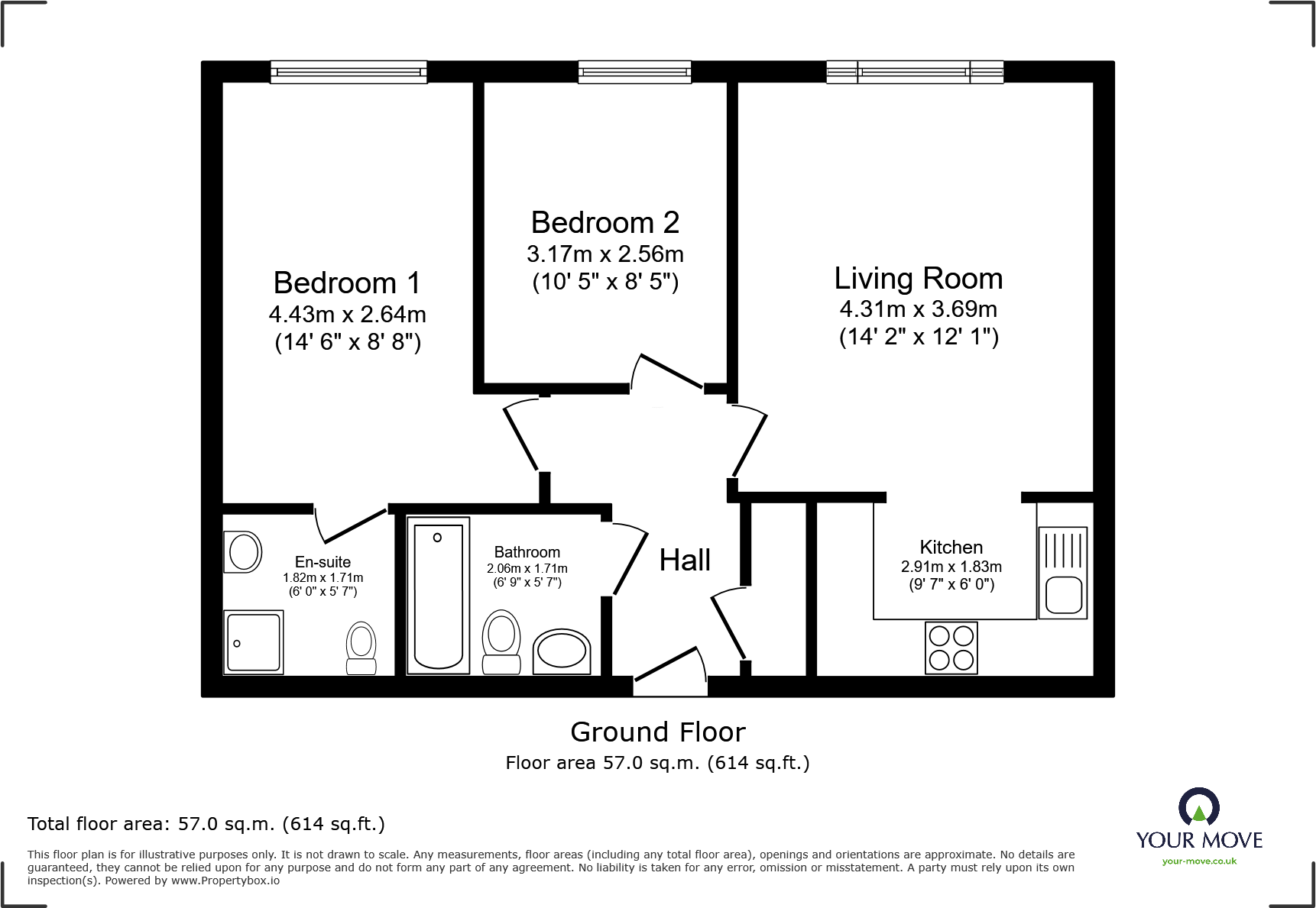 Aylward Drive, Stevenage, Hertfordshire, SG2 floorplan