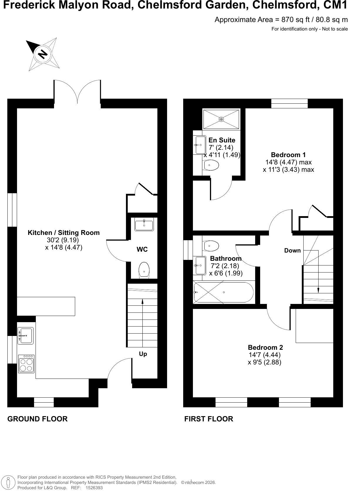 Frederick Malyon Road, Chelmsford, CM1 6EU floorplan