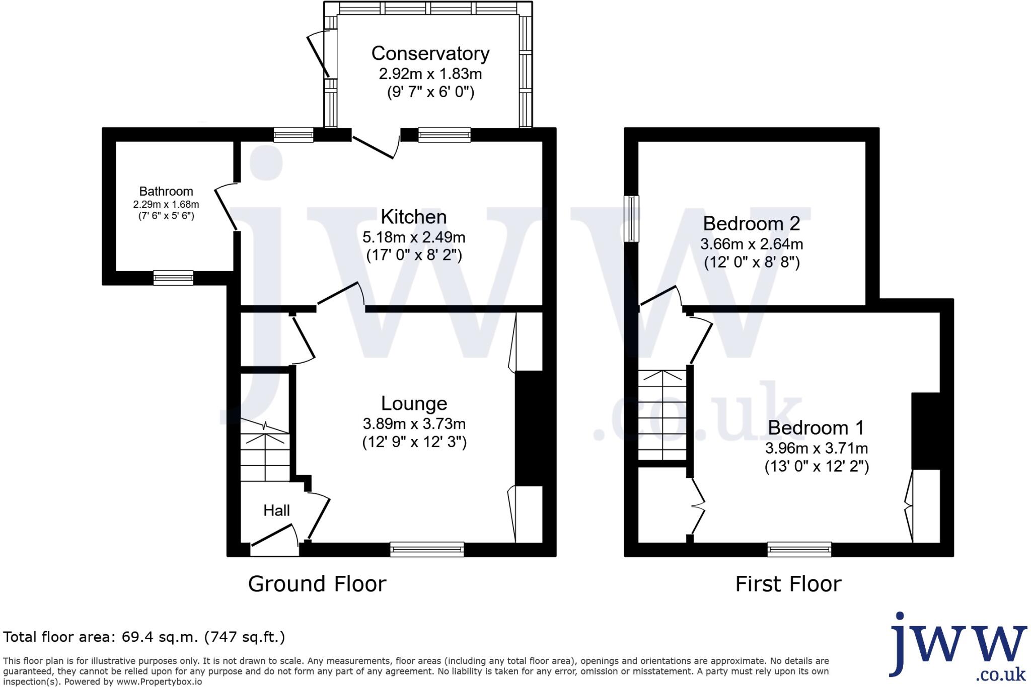 Hall Road, Esh Village, Durham, DH7 floorplan
