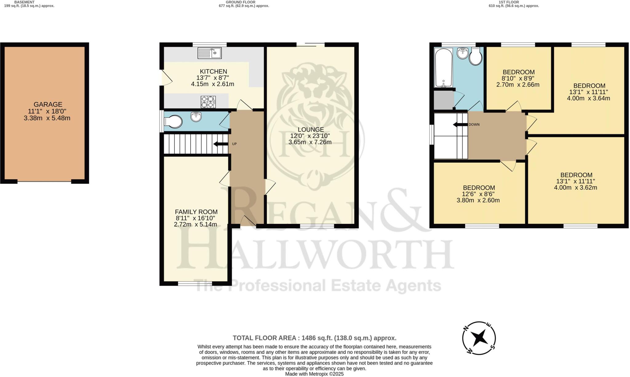 The Rise, Standish Lower Ground, WN6 8LL floorplan