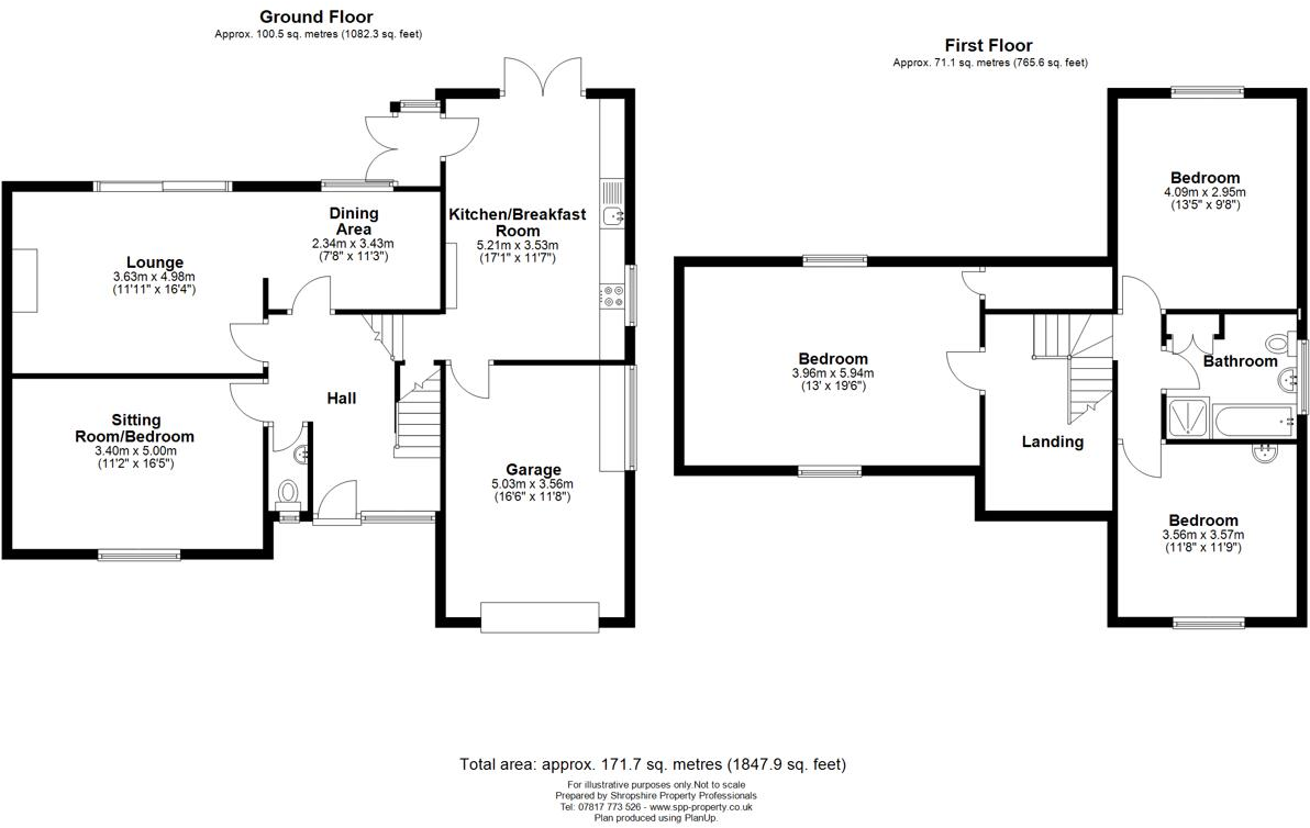Lyth Bank, Shrewsbury floorplan