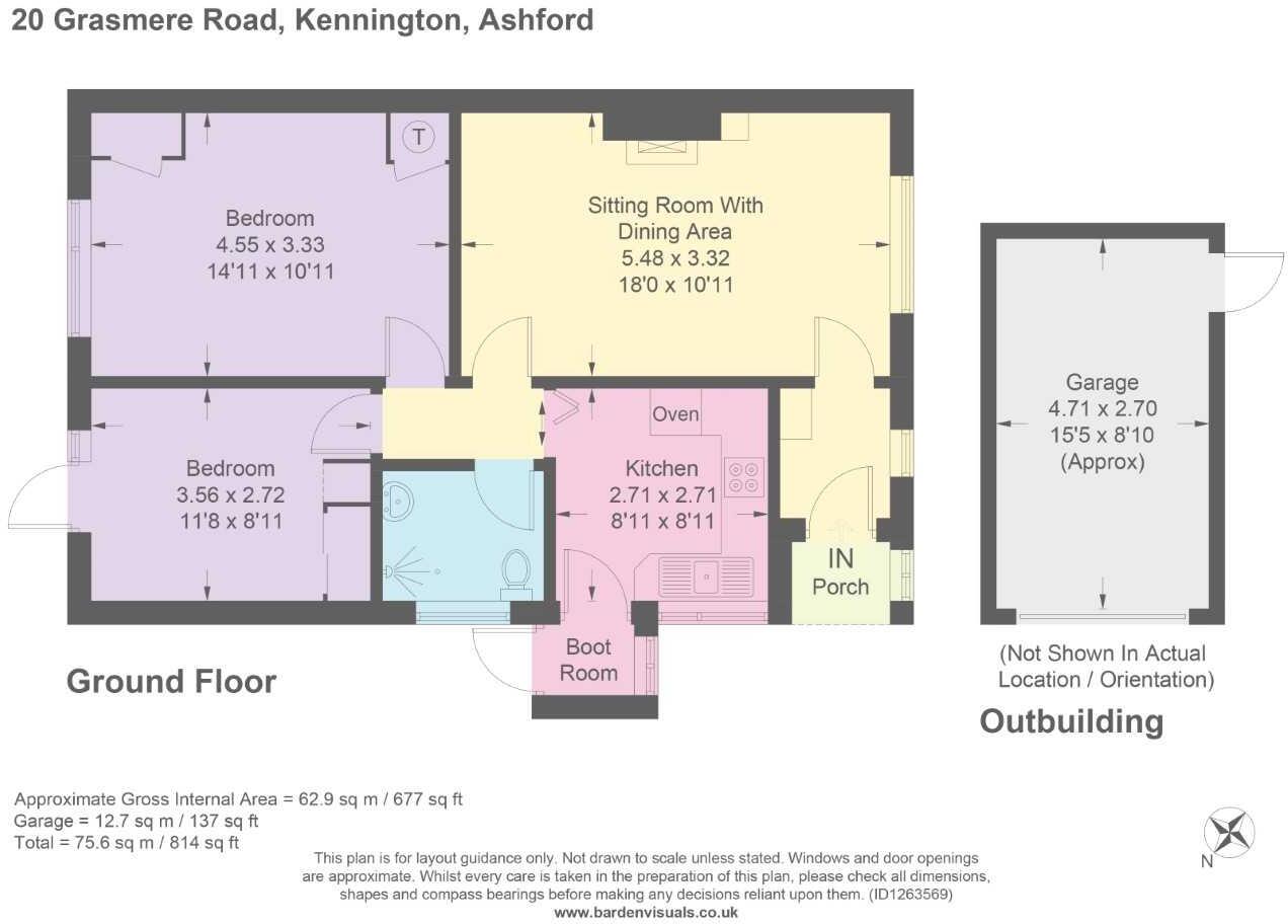 Grasmere Road, Ashford, Kent, TN24 floorplan