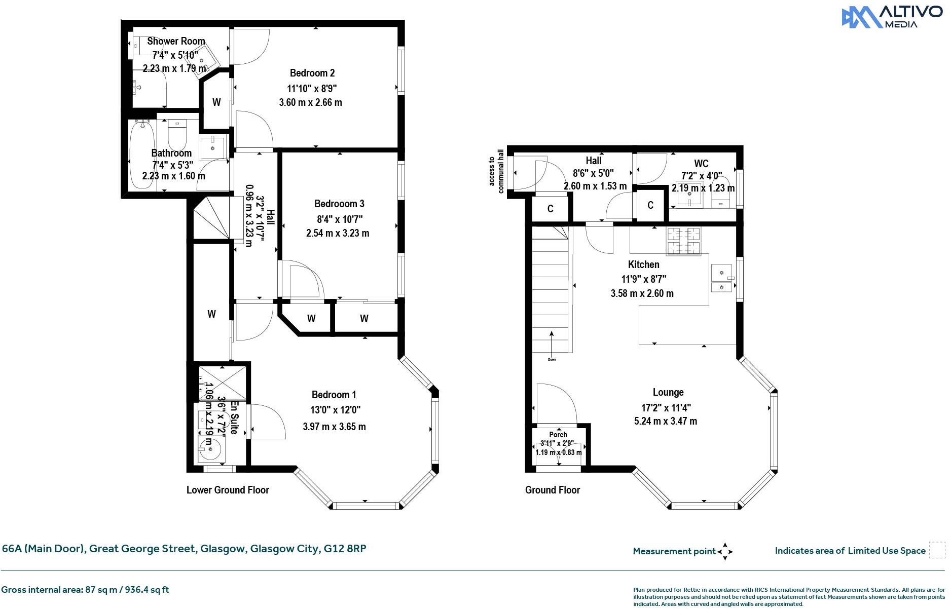 Great George Street, Glasgow, Glasgow City floorplan