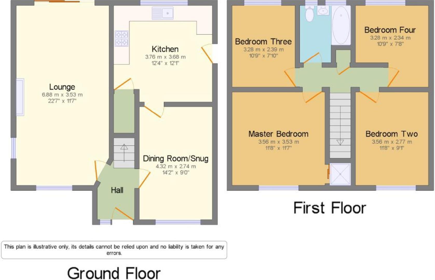 Copperas Hill, Pen-Y-Cae, Wrexham floorplan