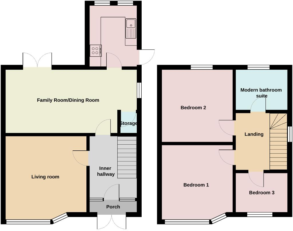 Beaufort Road, Ebbw Vale, Blaenau Gwent, NP23 5NJ floorplan