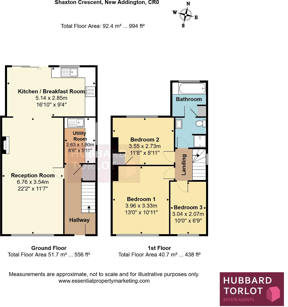 Shaxton Crescent, New Addington, Croydon, CR0 0NW floorplan