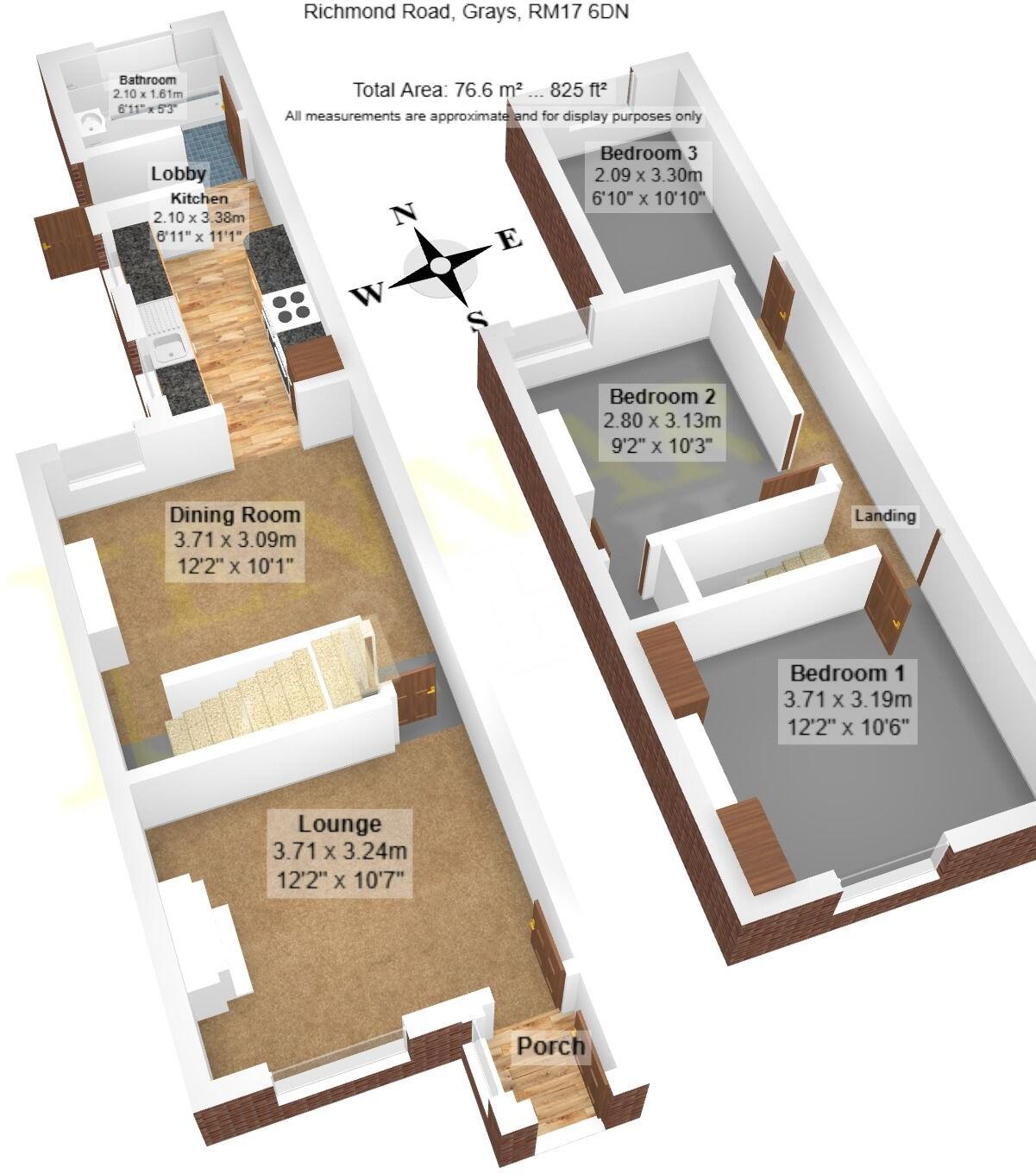 Richmond Road, Grays, RM17 6DN floorplan