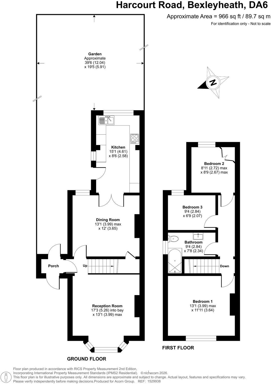 Harcourt Road, Bexleyheath floorplan