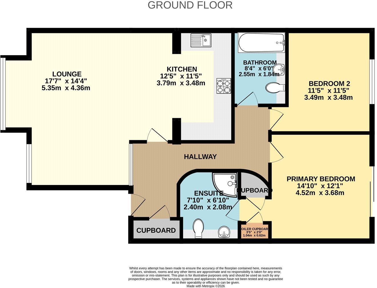 Apartment 3 South Courtyard, The Manor, IP28 floorplan