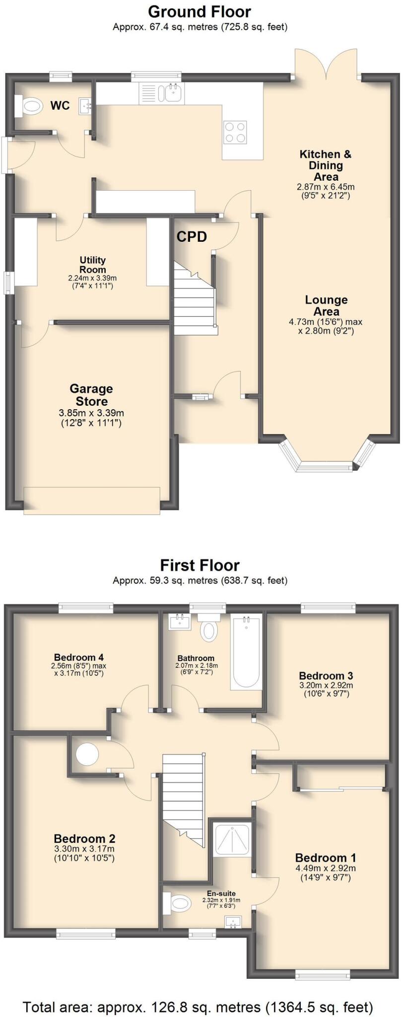 Hazelwood Way, Waverley, S60 floorplan
