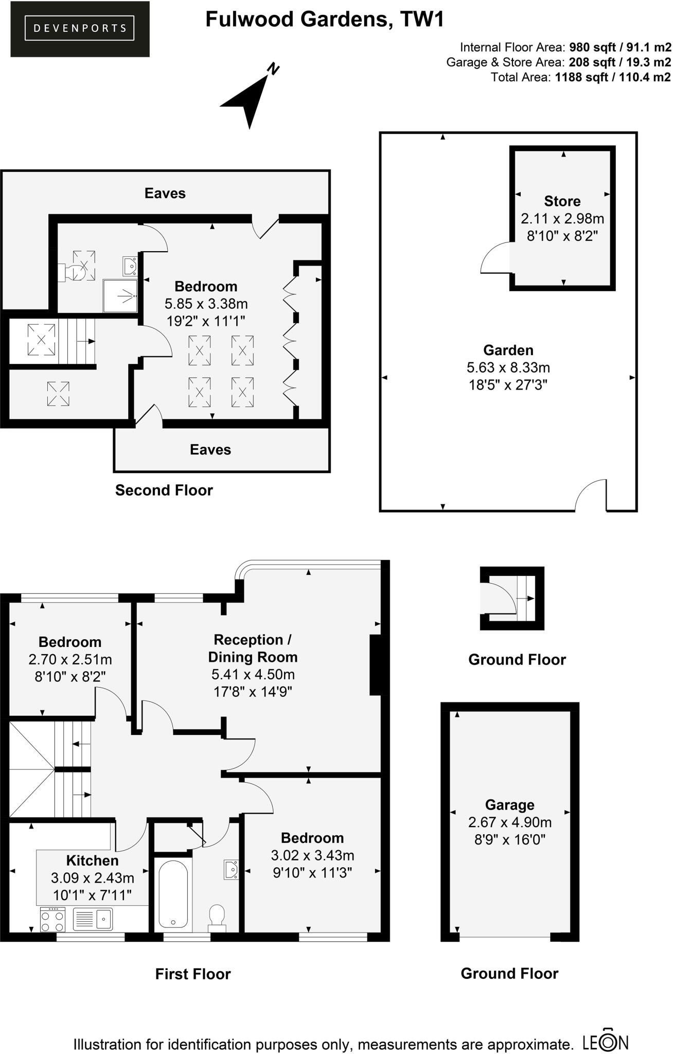 Fulwood Gardens, Twickenham, TW1 floorplan