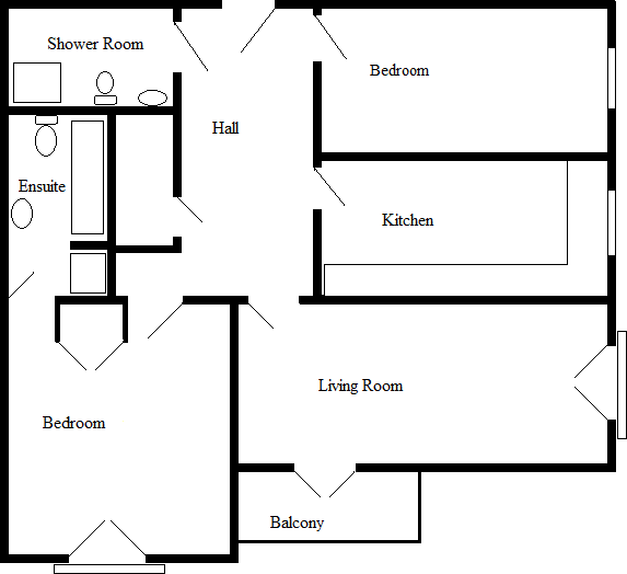 Kensington Court, Knyveton Road, East Cliff, Bournemouth, BH1 floorplan