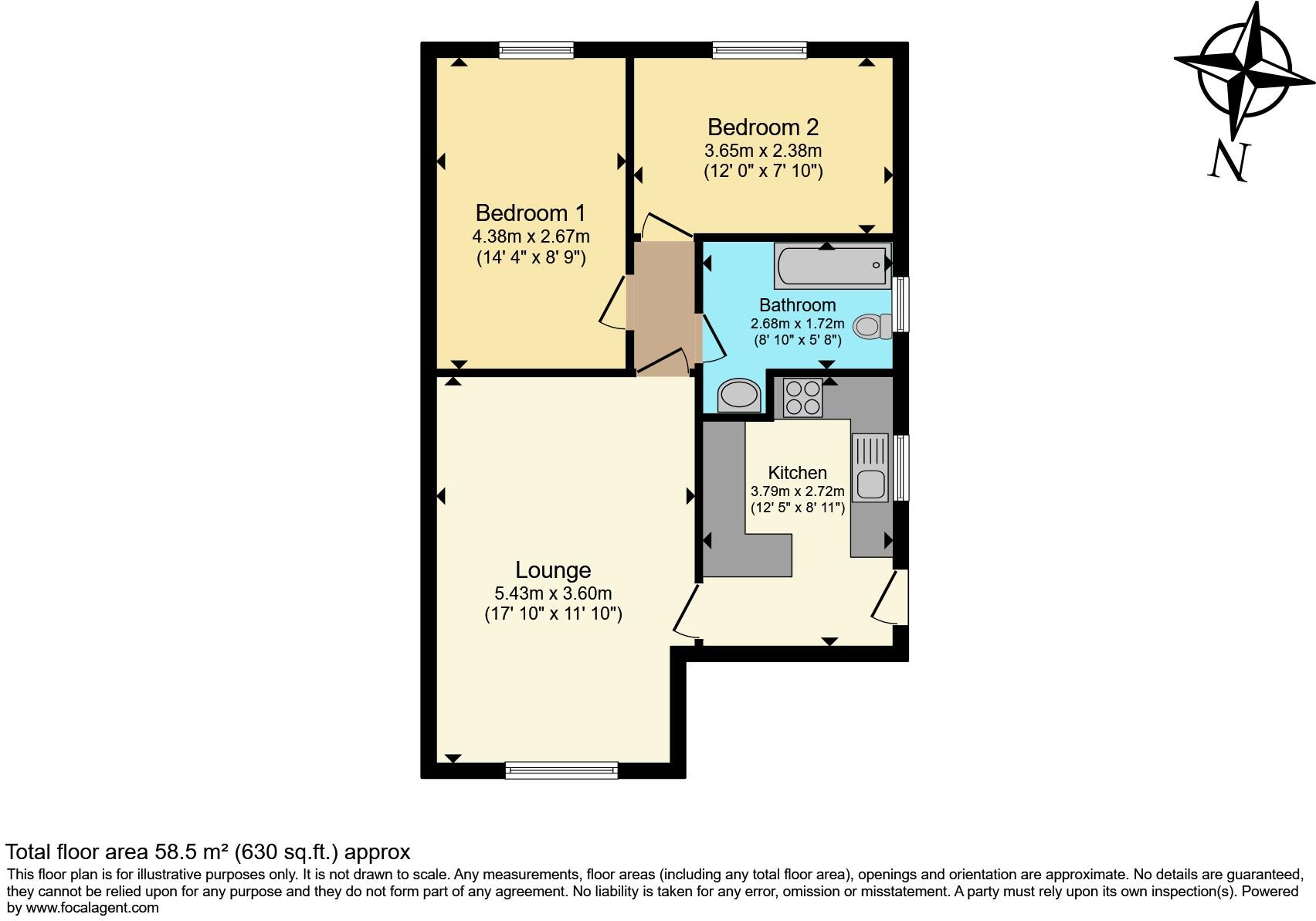 Seaforth Square, Mansfield, NG19 floorplan