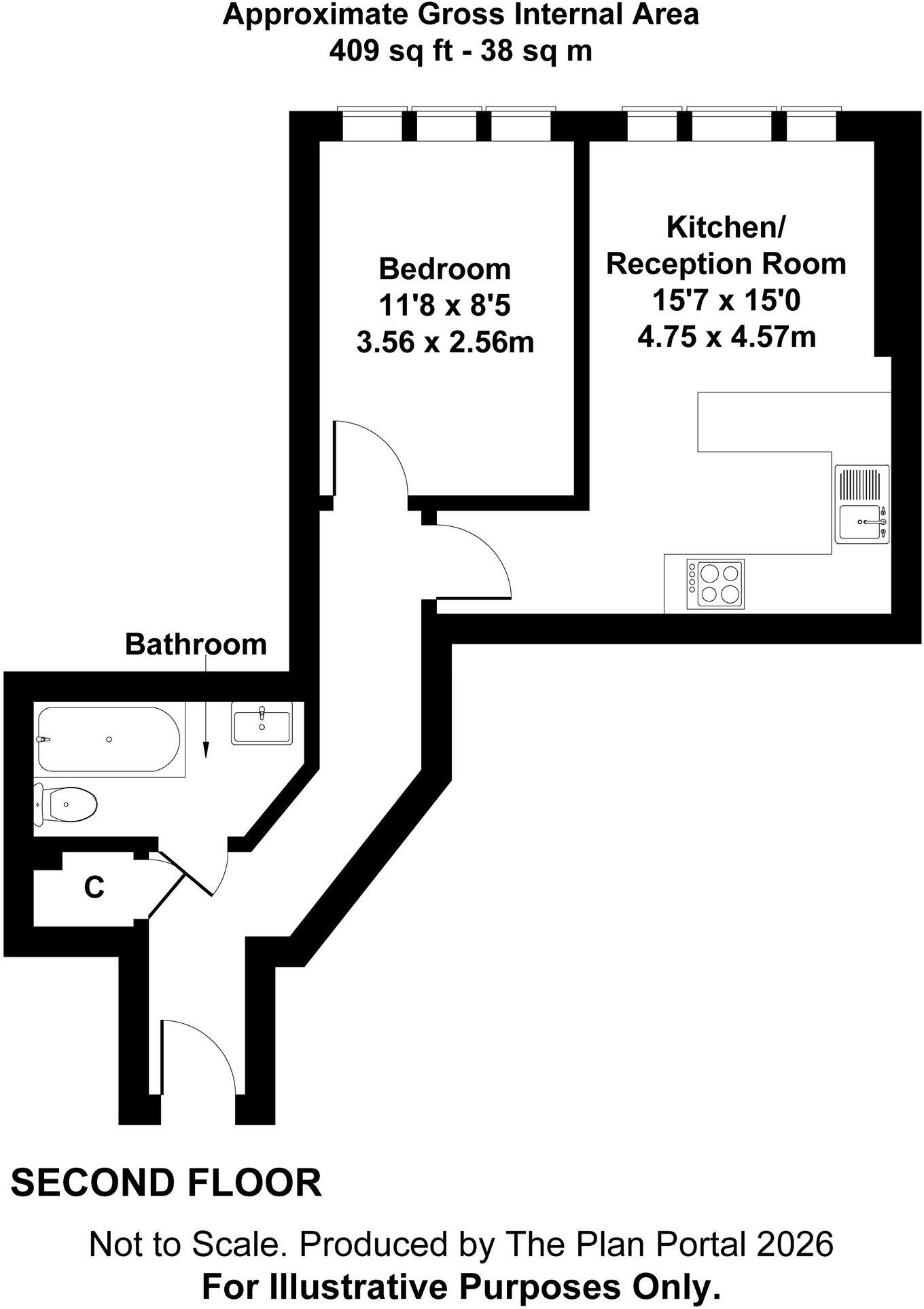 Sheldon Square, London, W2 6DW floorplan