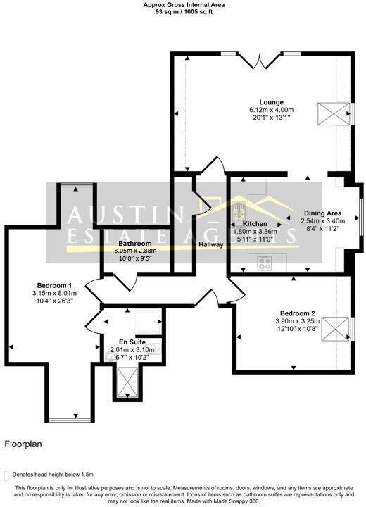 25 Melcombe Avenue, Weymouth, Dorset, DT4 7TF floorplan