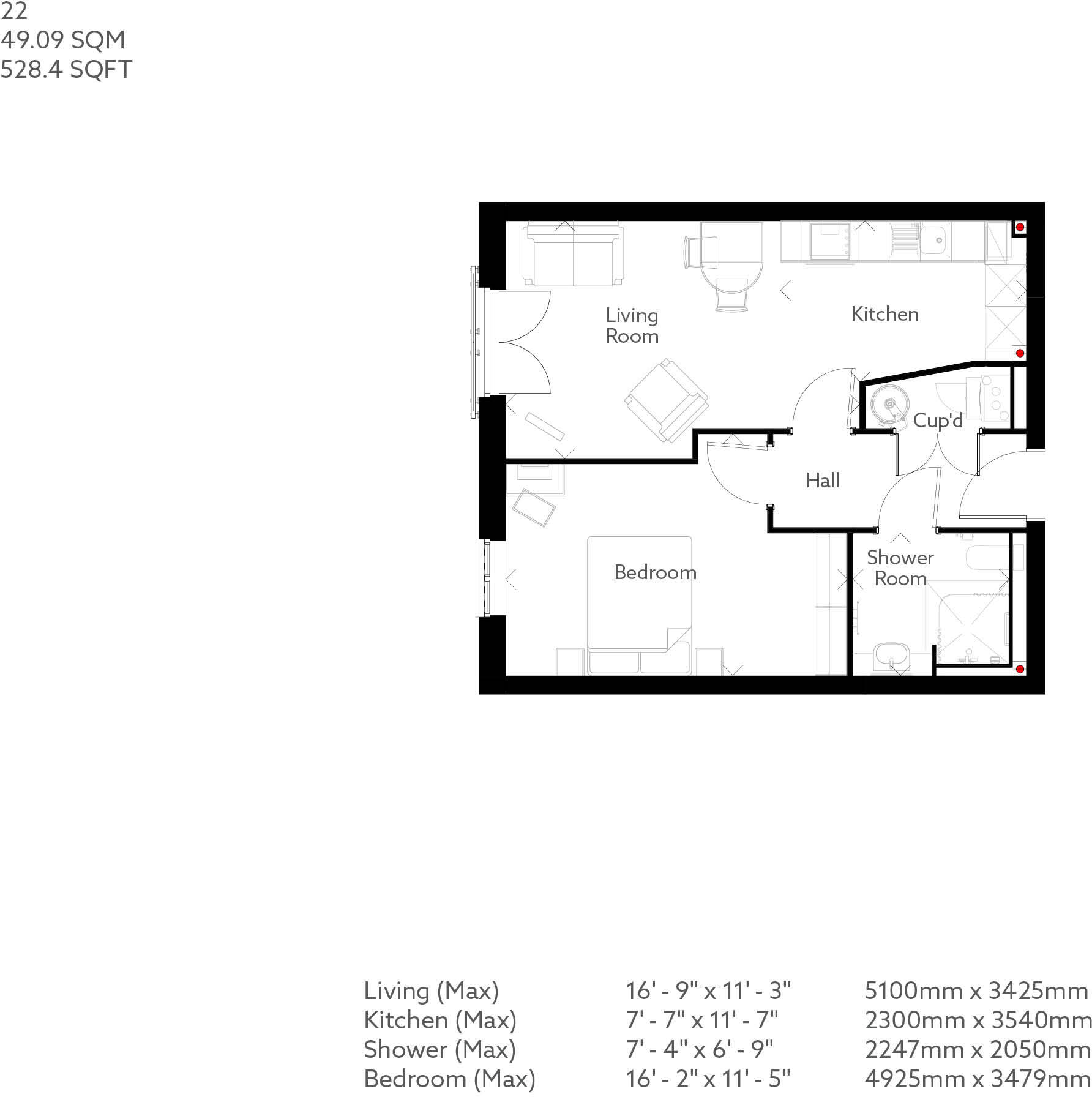 4 Langholm Close,
Beverley,
HU17 floorplan