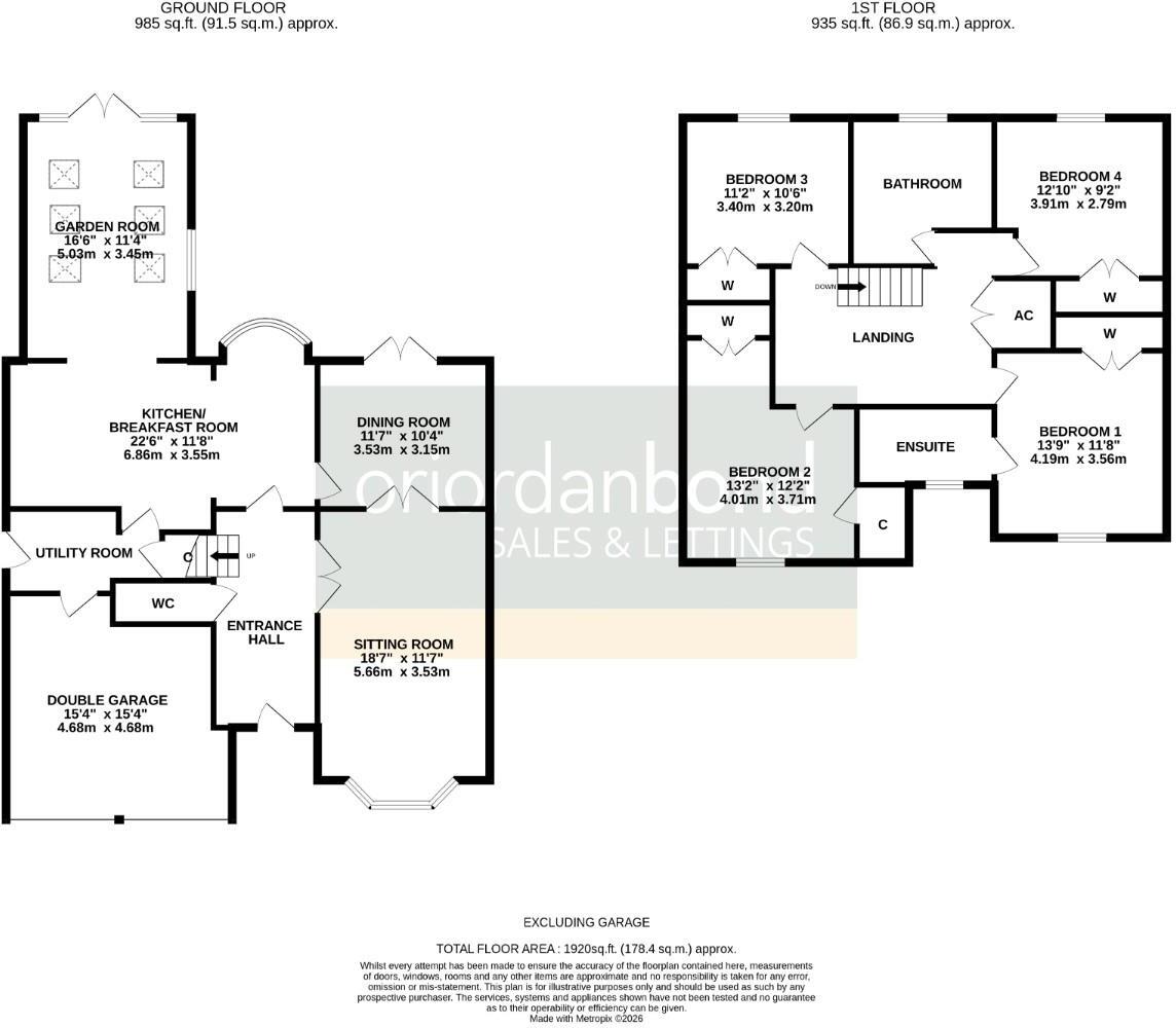 Highslade, Brixworth, Northamptonshire NN6 floorplan