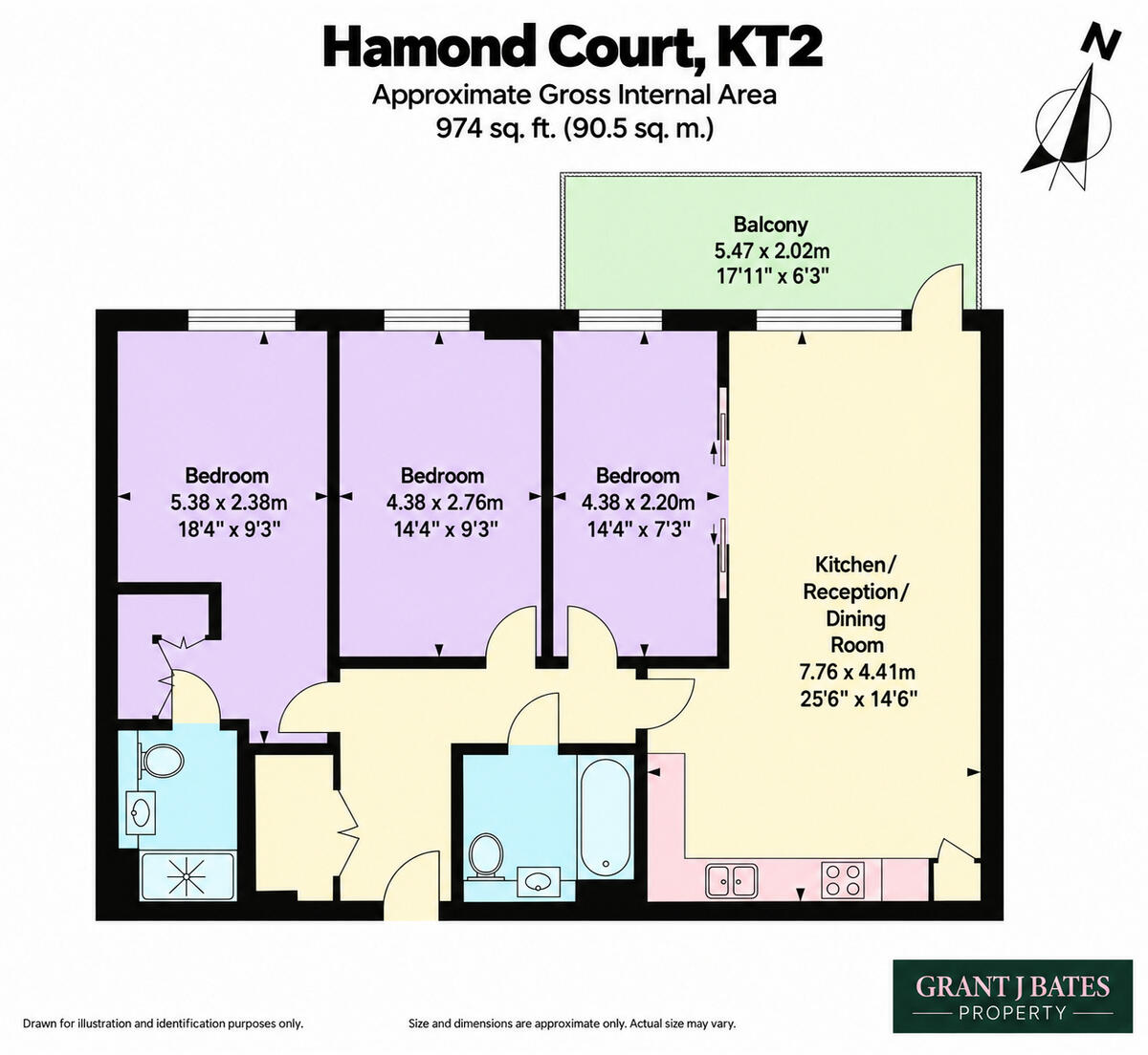 Queenshurst Square, Kingston Upon Thames, KT2 floorplan