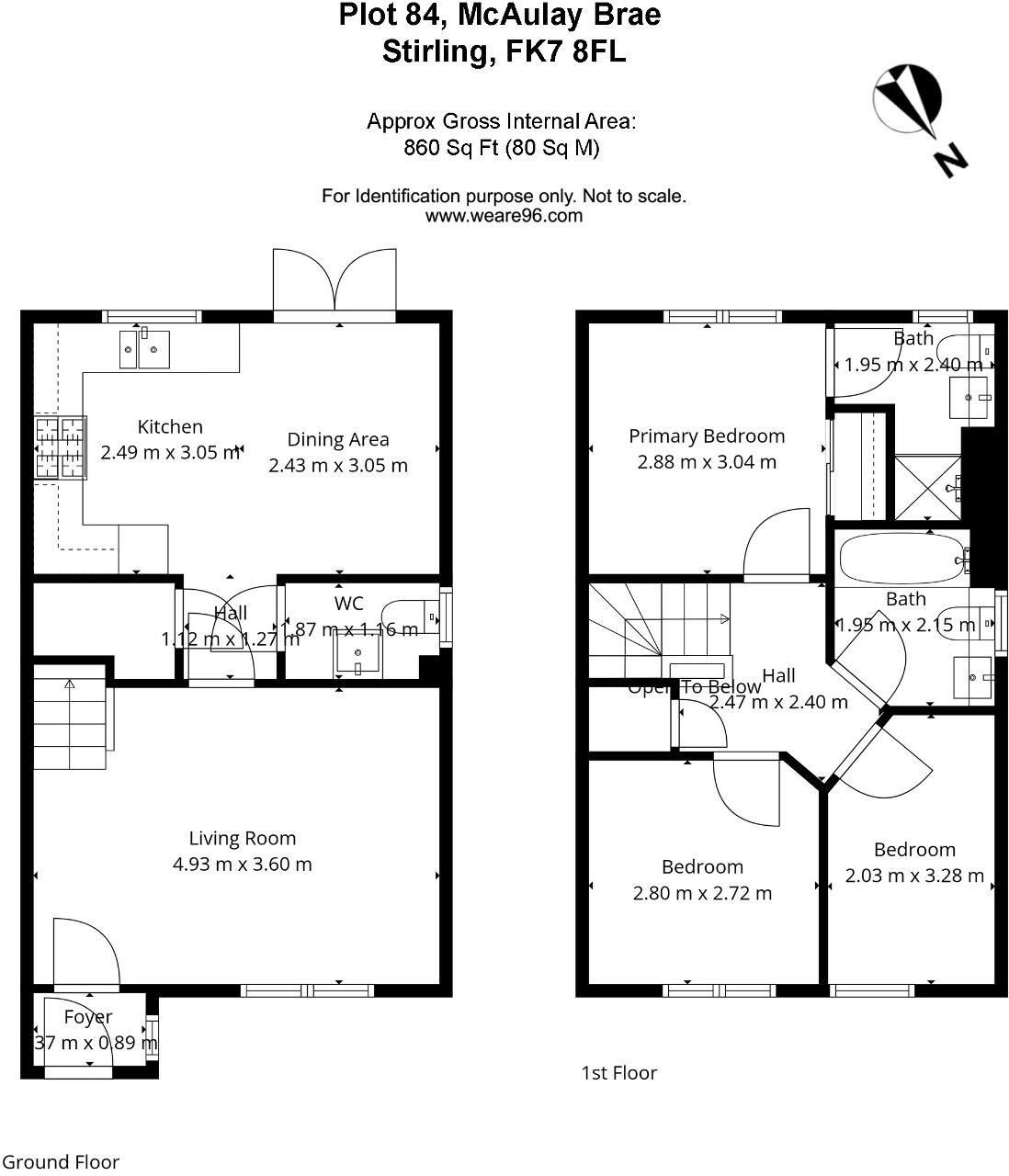 Plot 84, Orchid Park, Plean, Stirling FK7 8FE floorplan