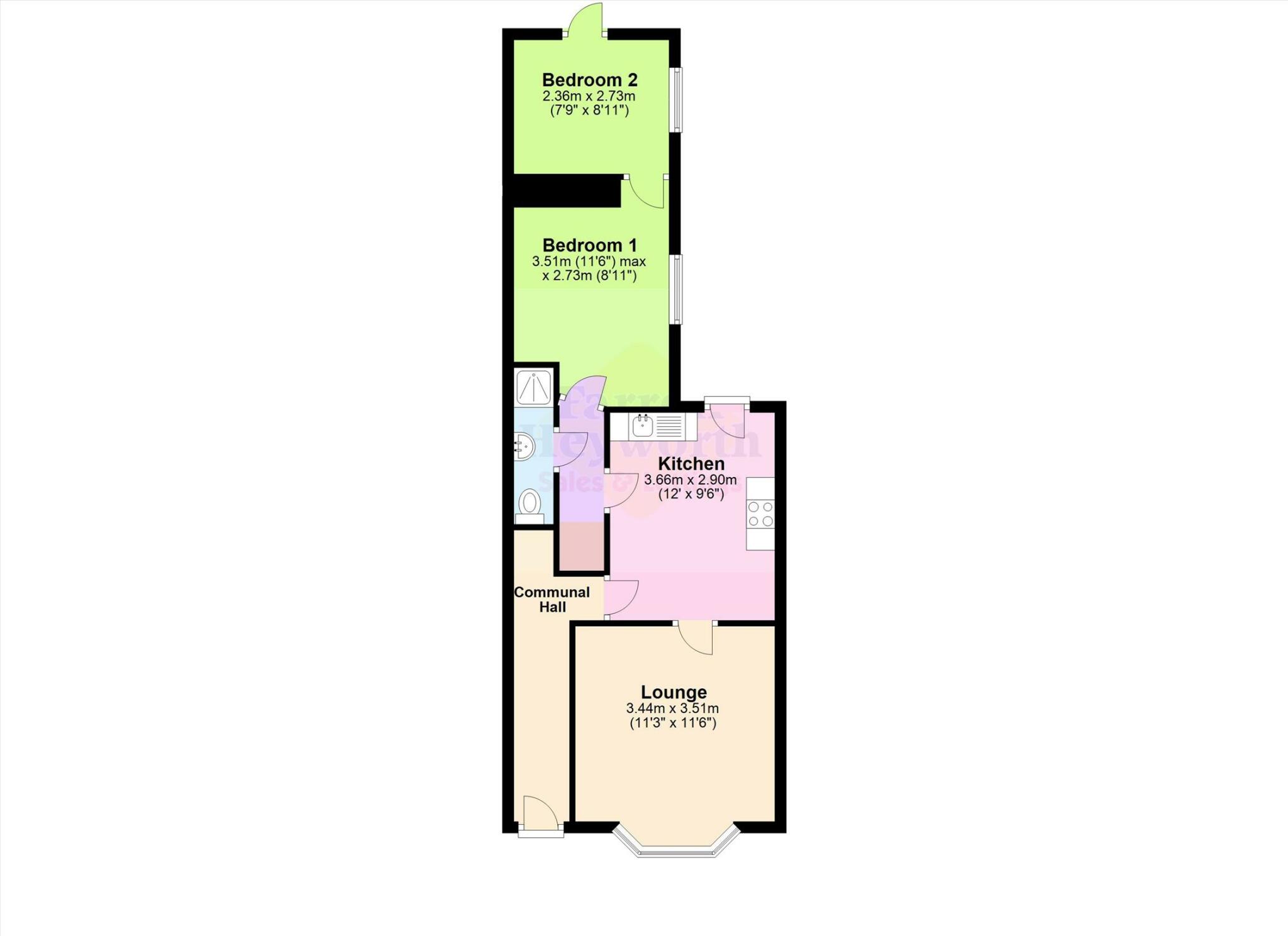 Chatsworth Road, Morecambe floorplan