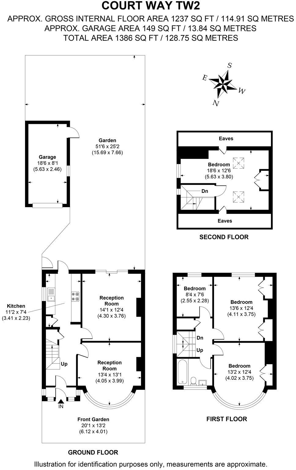 Court Way, Twickenham, TW2 floorplan