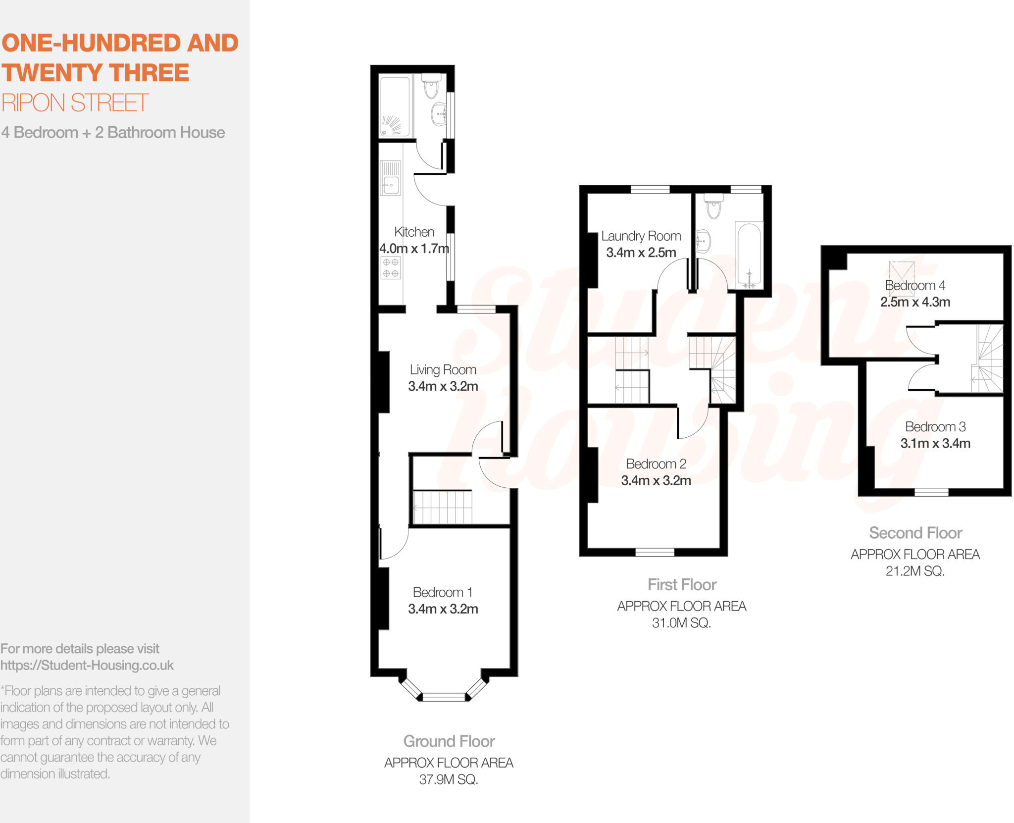 Ripon St // 4 Bed // SEPT 2027 floorplan