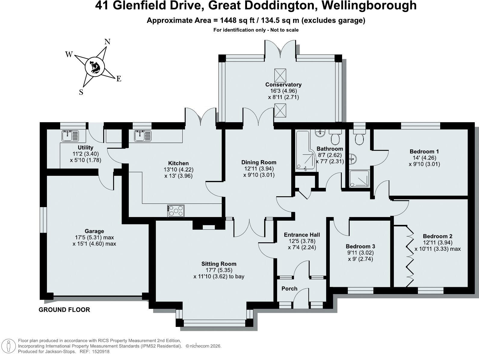 Glenfield Drive, Great Doddington, Wellingborough, North Northamptonshire, NN29 floorplan