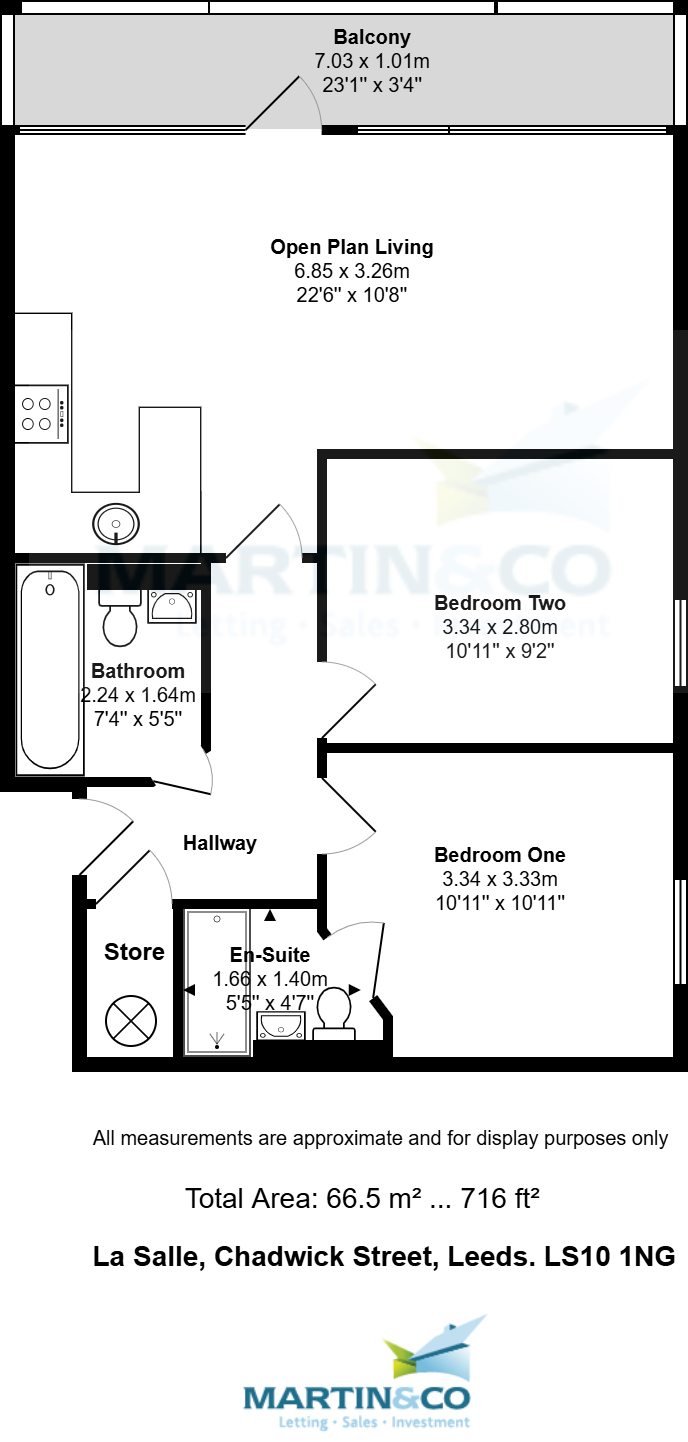 La Salle, Leeds Dock floorplan