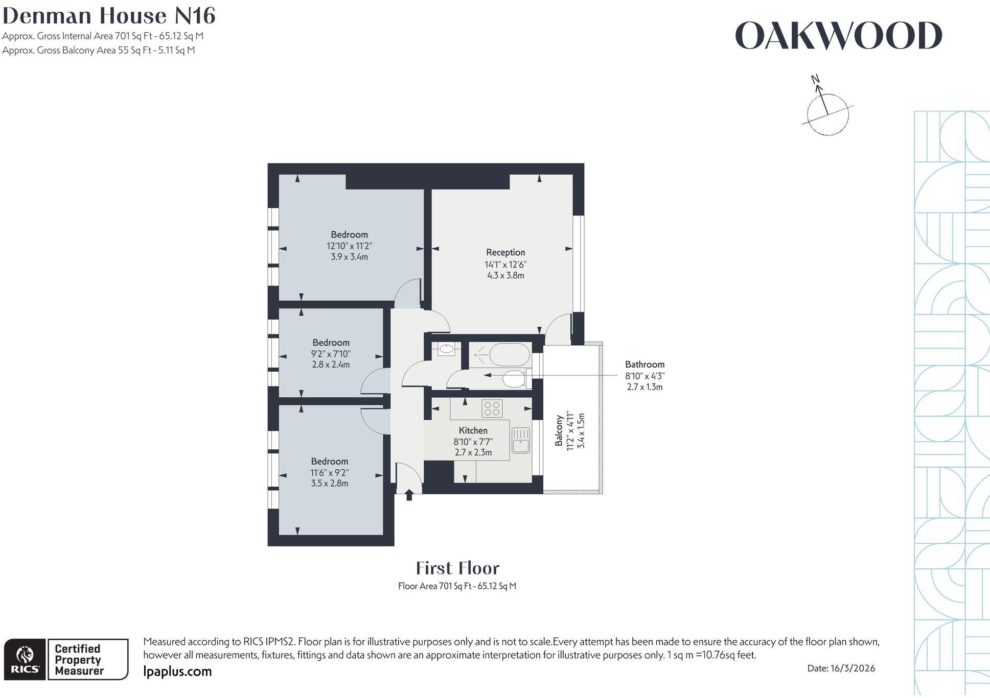 Lordship Terrace, Denman House Lordship Terrace, N16 floorplan