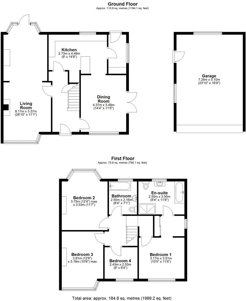 Sutton Grove, Shrewsbury floorplan