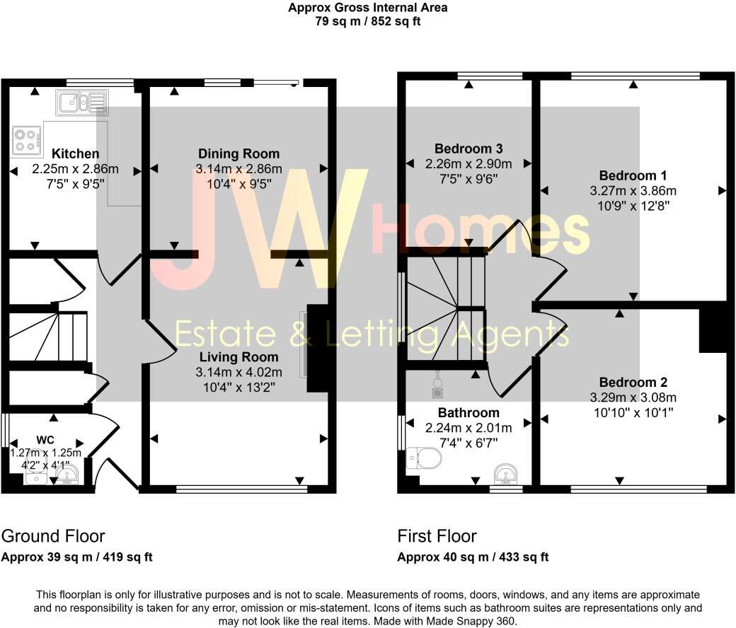 Caernarvon Place, Grove Park, Blackwood floorplan