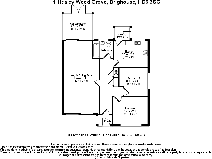 1 Healey Wood Grove, Brighouse, HD6 3SG floorplan