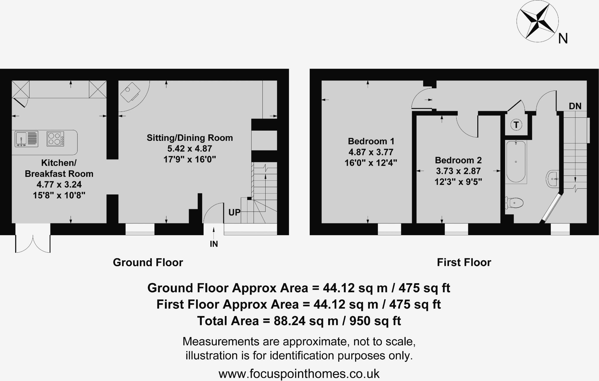 2 Daisy Hill Farm Cottages, Duns Tew floorplan
