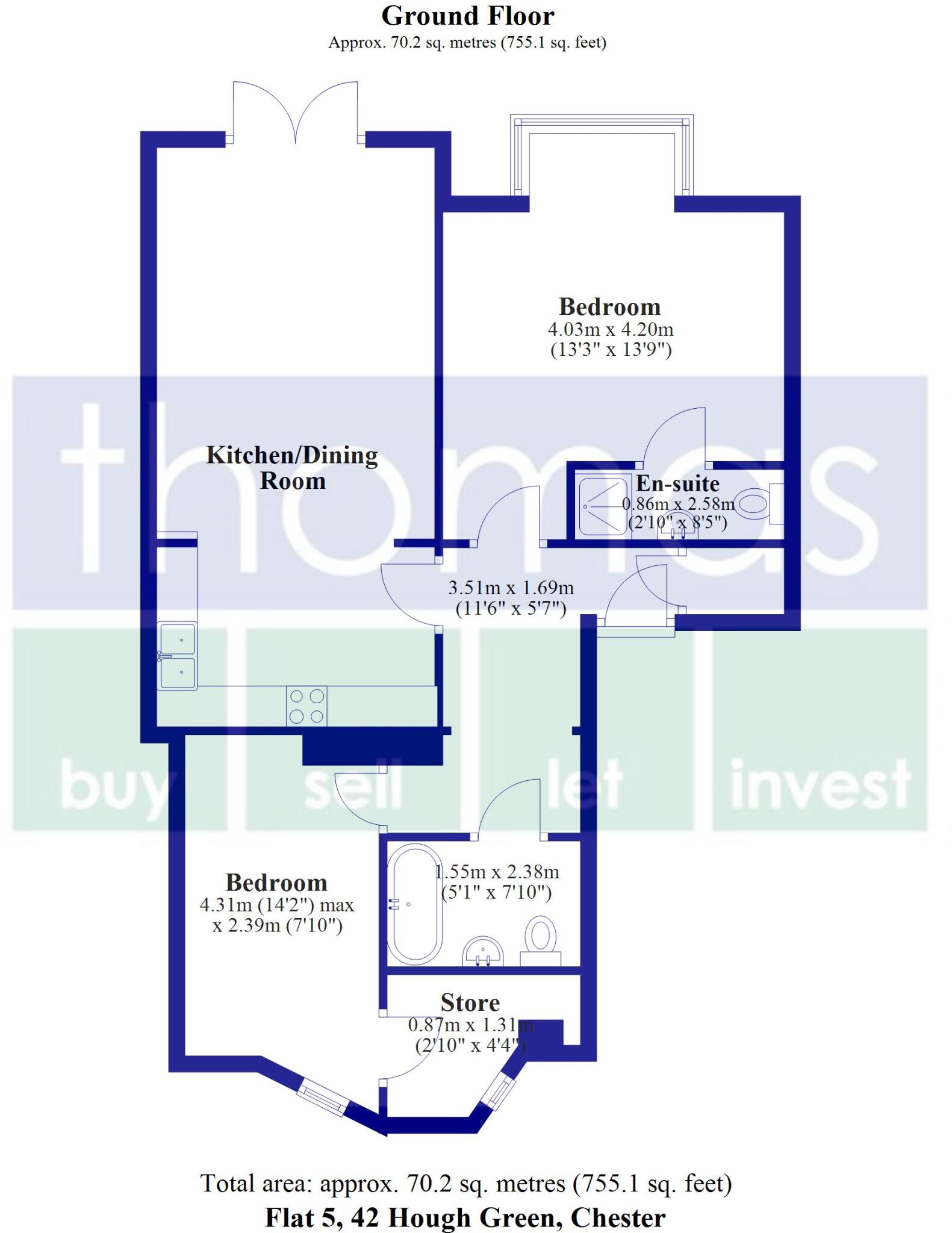 Hough Green, Chester floorplan