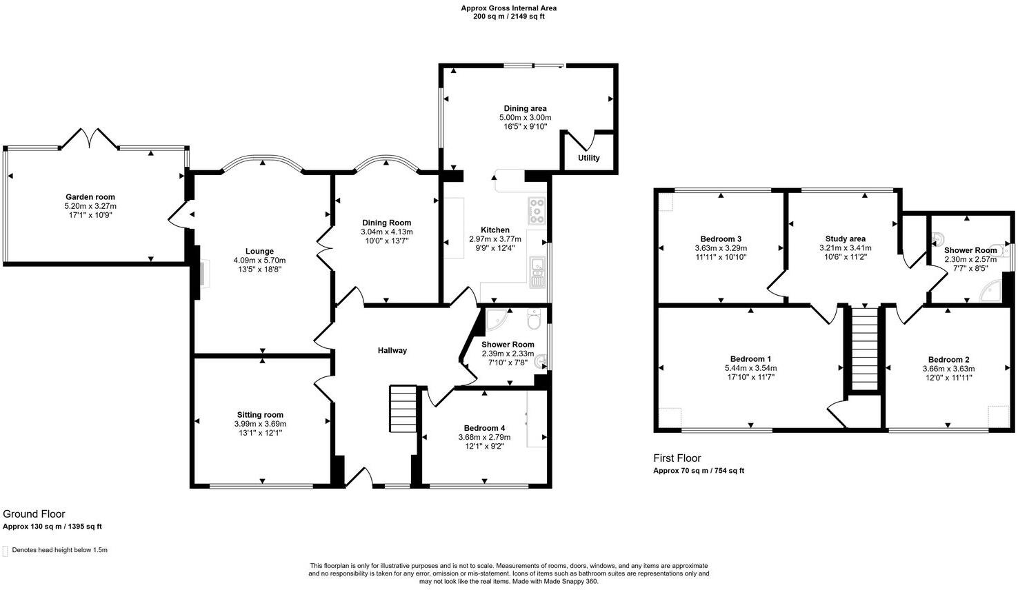 The Paddock, Great Broughton floorplan