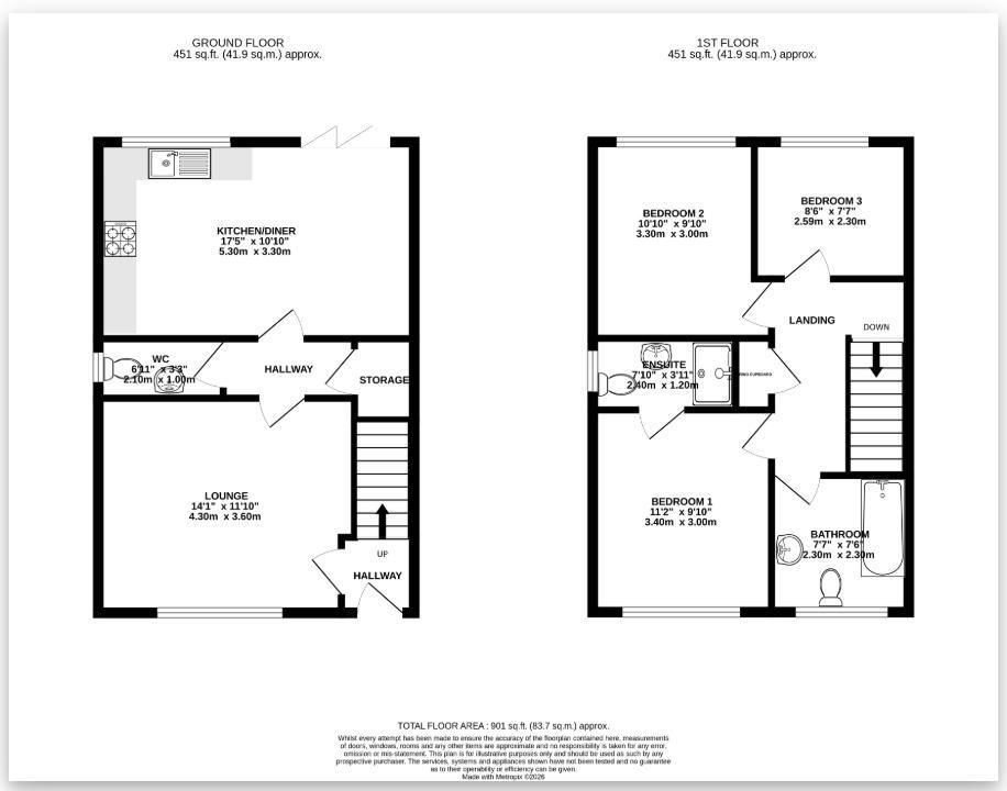 St. Marys Close, Walkeringham  floorplan