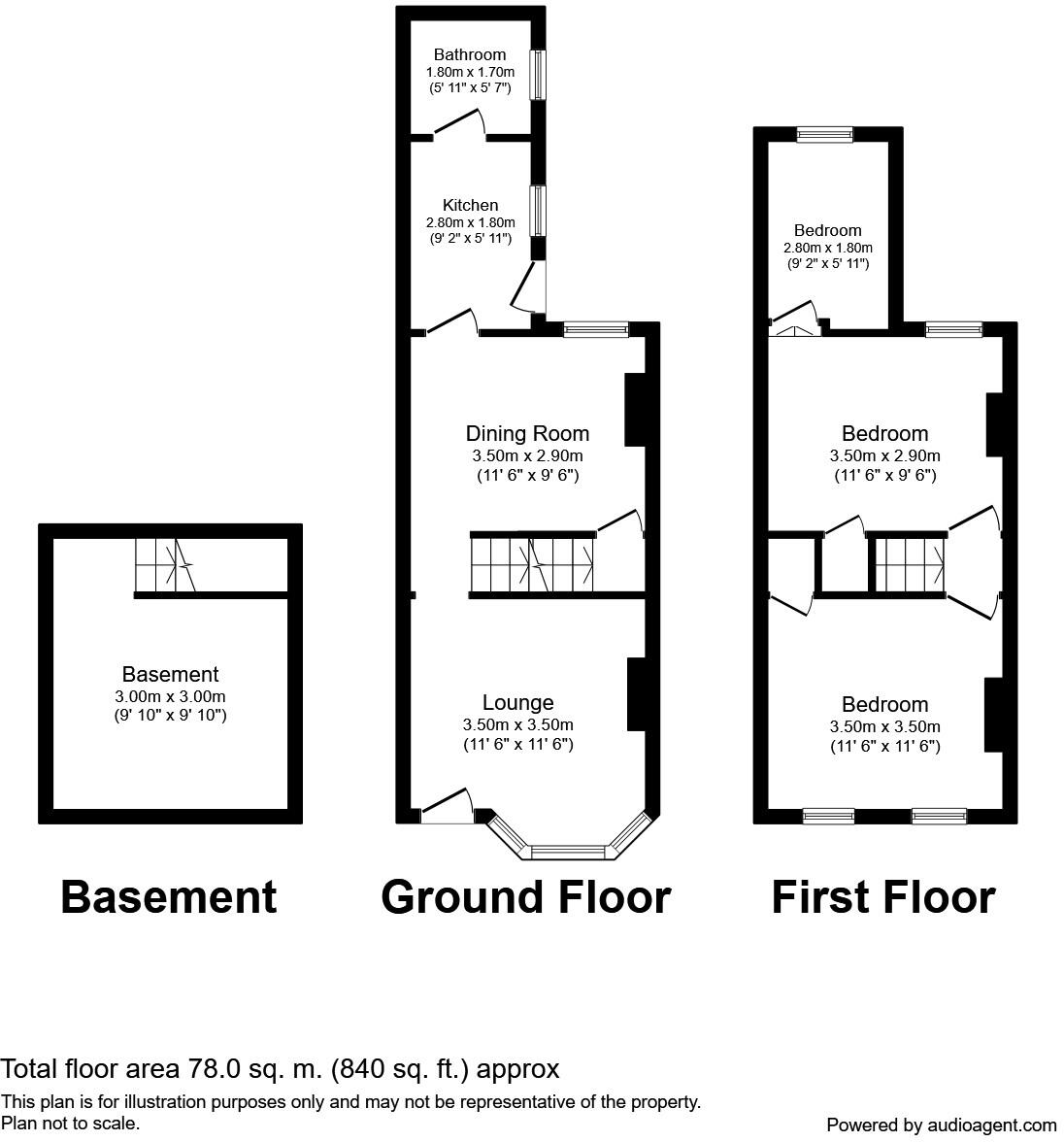 Thorold Road, Chatham, Kent, ME5 floorplan